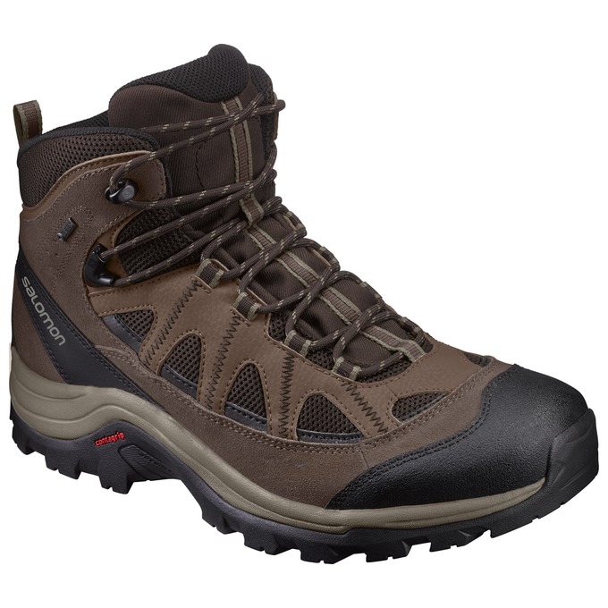 Bottes De Randonnée Salomon Homme Chocolat / Noir - Salomon AUTHENTIC LTR GTX® - France (2853-DAVMT)